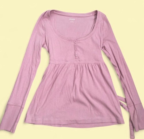 Hollister pink long sleeve - hollister,