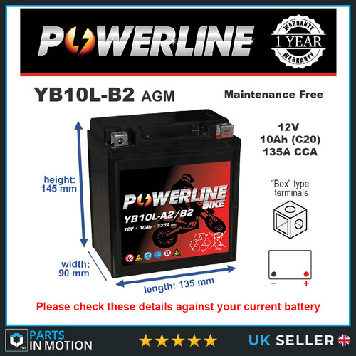 Yb10l agm powerline - agm,