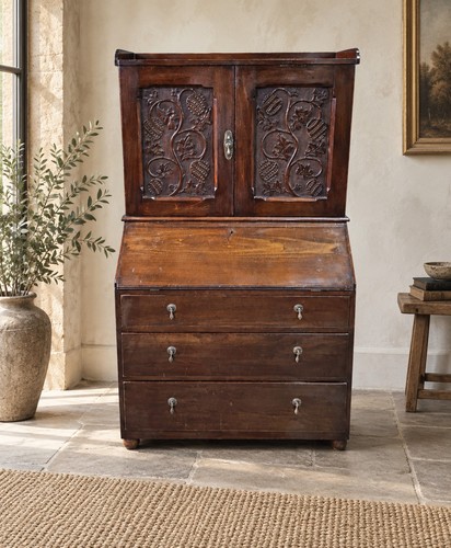 Antique carved walnut - walnut, bureau