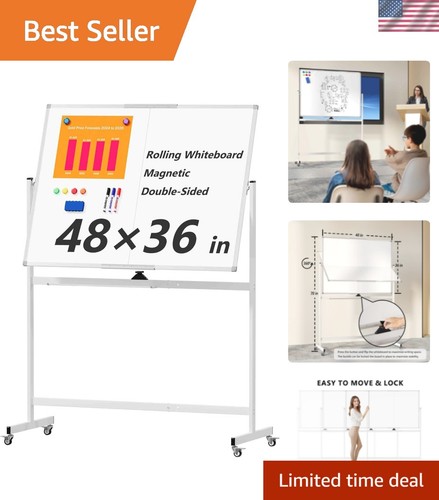 Large rolling whiteboard - rolling,