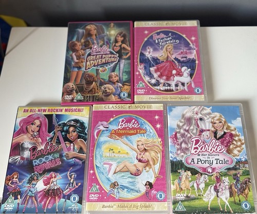 Barbie movies dvd bundle - x5,