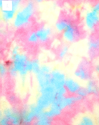Dyed faux fur fabric for