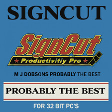 Sign Cut Pro CD | 32-Bit PC & Laptop Software for Sign Making + Worldwide Post