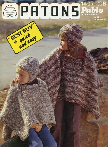 Patons 1407 child poncho - patons,