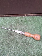 Vintage Marples 13 inch Screwdriver Flat Head Wooden Handle Old Tool (#411)