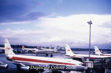Aircraft Slide - TWA & Qantas B.707 line-up @ LHR 1968     (A179)