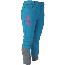 Junior Kids Jodhpur Pants Double Pockets Knee Patch Equestrian Riding Training