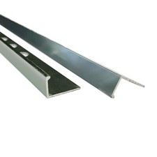 10x Heavy Duty Tile Trim - L Shaped or Round Edge - Aluminium Chrome 8,10 & 12mm