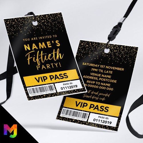 Personalised 50th birthday vip - personalised,