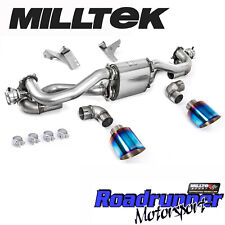 Milltek Porsche Cayman 718 GT4 Exhaust Burnt Blue Tips SSXPO192 PDK Cars Only