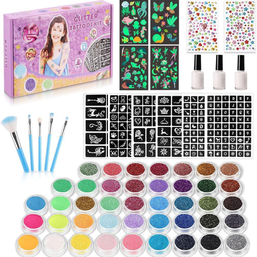 Glitter tattoos for kids - glitter,