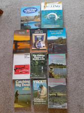 FISHING  BOOKS X 11, HARDBACK