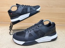 On Running Trainers Womens Size UK 7 The Roger Clubhouse Pro Black Tennis Shoes