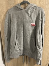 Kenzo men grey hoodie logo - grey,