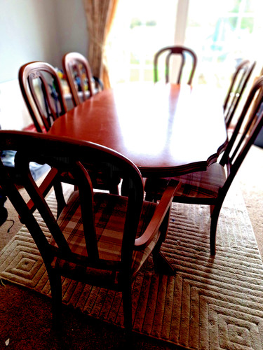 Cherry wood dining suite