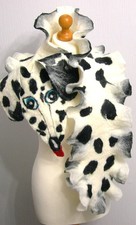 Hand Felted -ART Scarf /wool