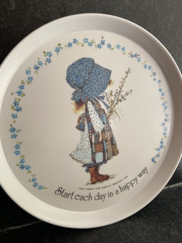 Vintage holly hobbie - vintage, plate