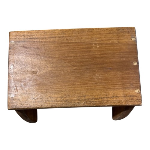 Vtg step stool artisan solid - stool,