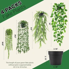 4 PACK ARTIFICIAL HANGING
