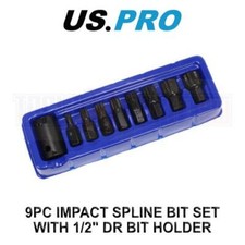 US PRO Tools 9pc Impact Spline