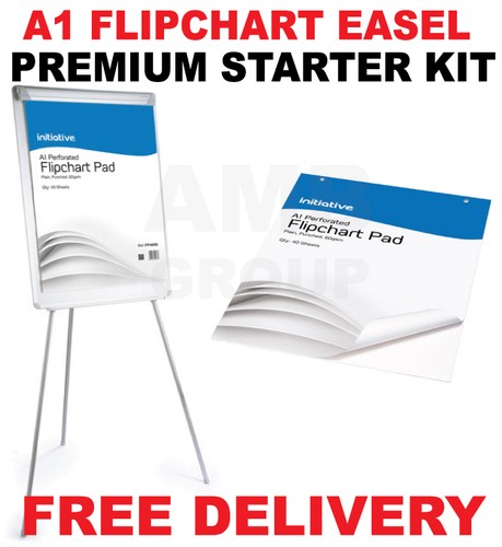 Flip chart easel white - a1,