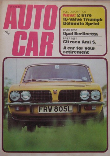 Autocar magazine 1973 - magazine, 21/6/1973
