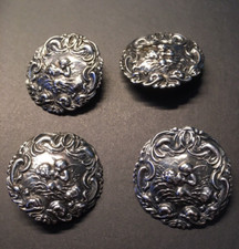 Antique silver buttons - antique,