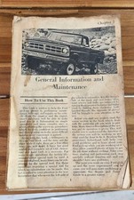 Ford F100 F-150  F-250 Pick-up Truck 1970-1975 Shop Service Repair Manual Engine