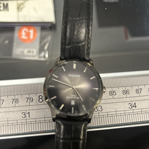 Pulsar solar wr50m mens quartz - wr50m,