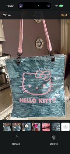 Hello kitty sequin pvc - kitty,