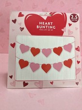 heart bunting 2.5m paper heart