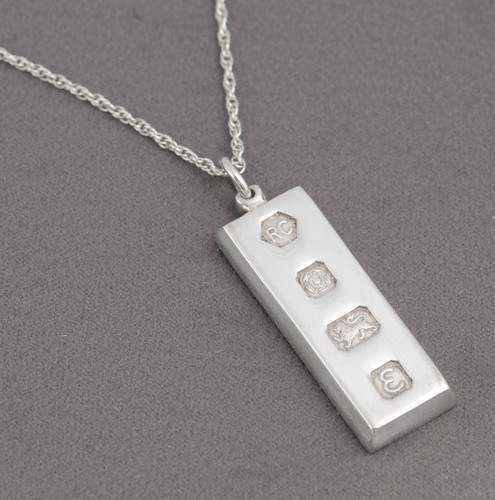 Vintage sterling silver ingot - vintage,
