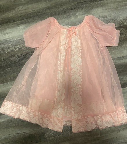 Vintage pink sheer - vintage, babydoll