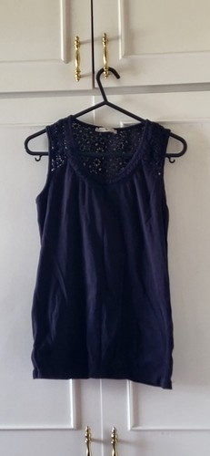Navy vest top size - , 8