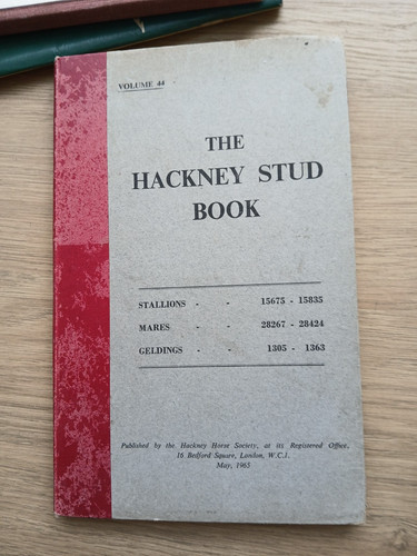 The hackney stud book 1965 - the,