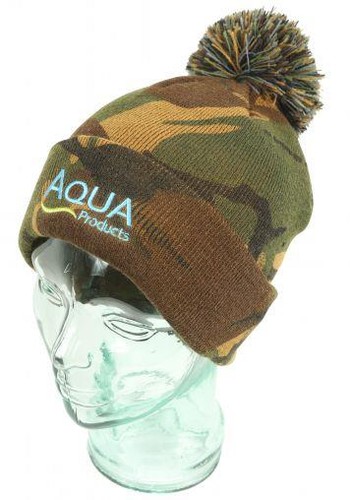 Aqua products camo bobble hat - aqua,