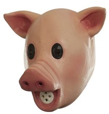 MASK HEAD HUMOR SQUEAKY PIG