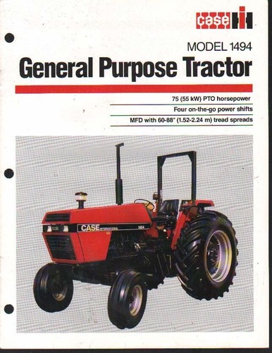 Case model 1494 75hp - ih,