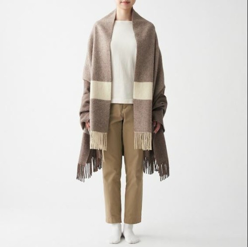 Muji 100 wool blanket - wool,