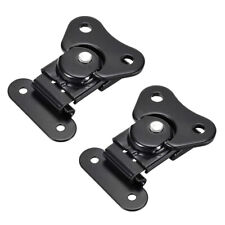 2pcs 1.61-inch Iron Butterfly Twist Latch Keeper Toggle Clamp Black