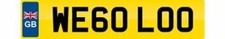 PRIVATE NUMBER PLATE WE60 LOO