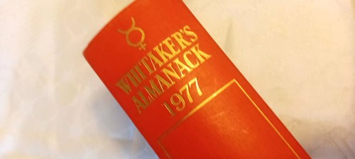 Whitaker almanac 1977 - almanac, hb