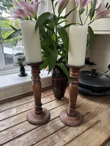 Pair large wooden - large,