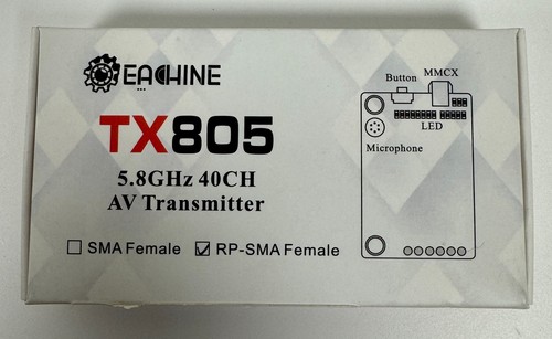 Eachine tx805 8ghz 40ch - 5.8ghz, av