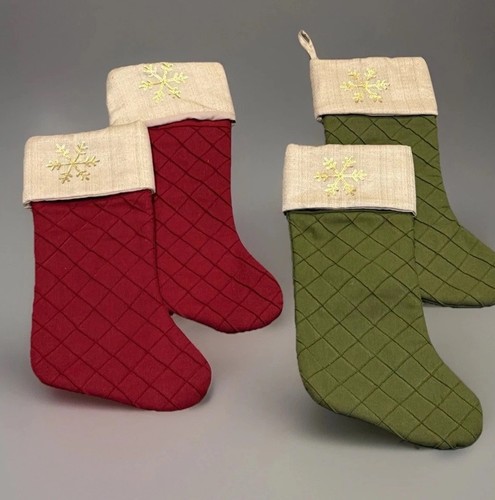 Quilted burgundy green gold - burgundy/green,