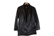 Milan Leather Black Coat