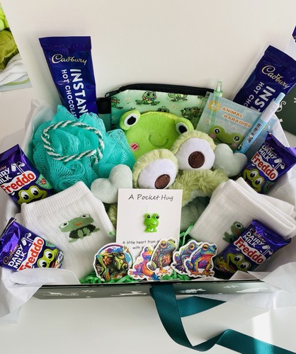 Christmas frog gift hamper box - christmas,