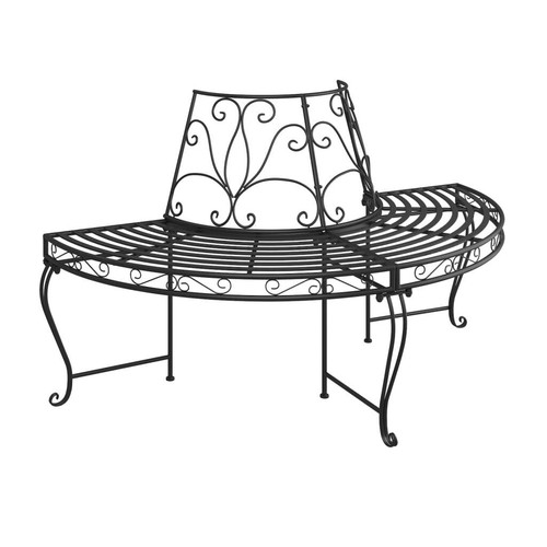 160cm half round - half, bench