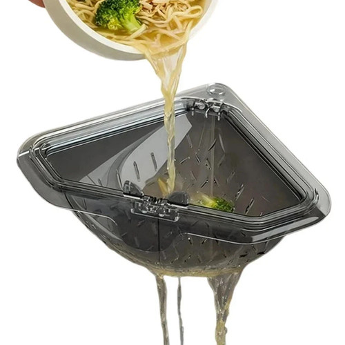 Corner sink strainer magnetic - corner,