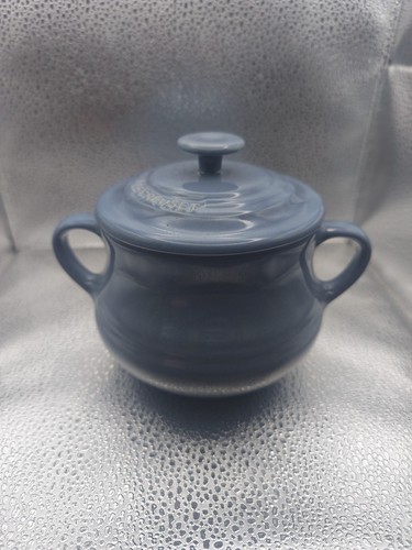 Creuset blue soup bowl with - soup,